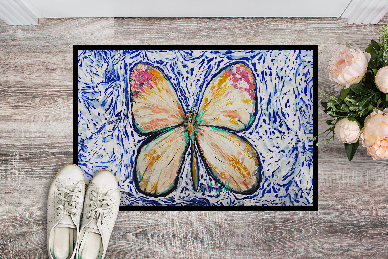 Buy this Butterfly Violet Tip Doormat