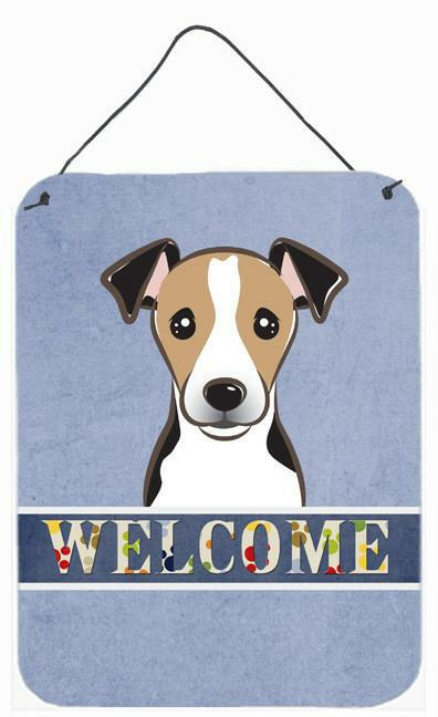 Jack Russell Terrier Welcome Wall or Door Hanging Prints BB1447DS1216 by Caroline's Treasures