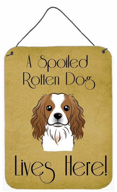 Cavalier Spaniel Spoiled Dog Lives Here Wall or Door Hanging Prints BB1472DS1216 by Caroline's Treasures