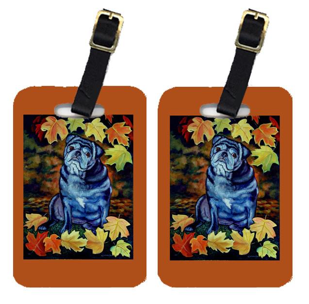 Pair of 2 Pug Luggage Tags by Caroline's Treasures