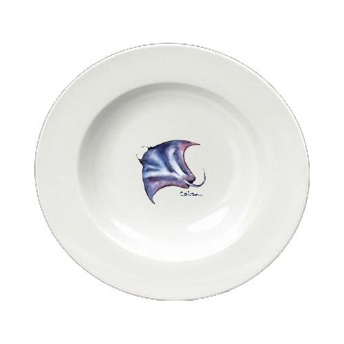 Stingray Round Ceramic White Soup Bowl 8353-SBW-825 by Caroline's Treasures