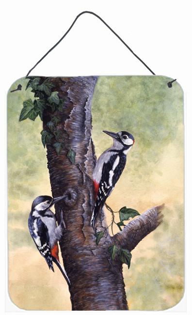 Woodpeckers by Daphne Baxter Wall or Door Hanging Prints BDBA0335DS1216 by Caroline's Treasures