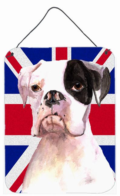 Boxer Cooper with English Union Jack British Flag Wall or Door Hanging Prints RDR3030DS1216 by Caroline's Treasures