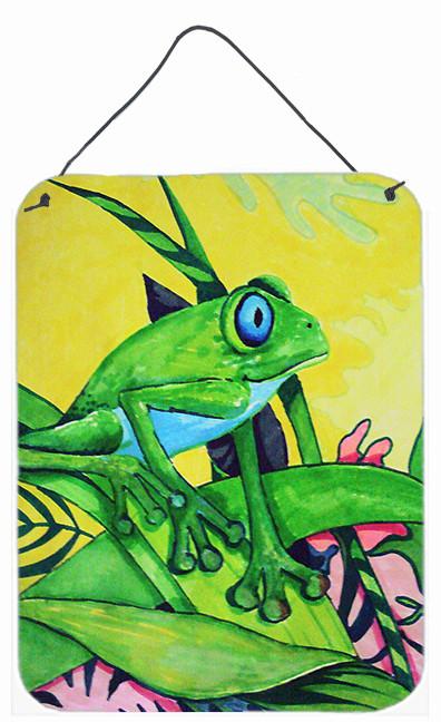 Summer Daze Frog Wall or Door Hanging Prints PJC1042DS1216 by Caroline's Treasures