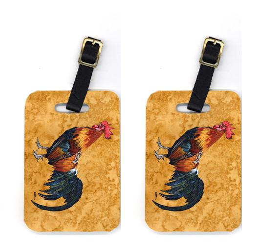 Pair of Rooster Luggage Tags by Caroline's Treasures