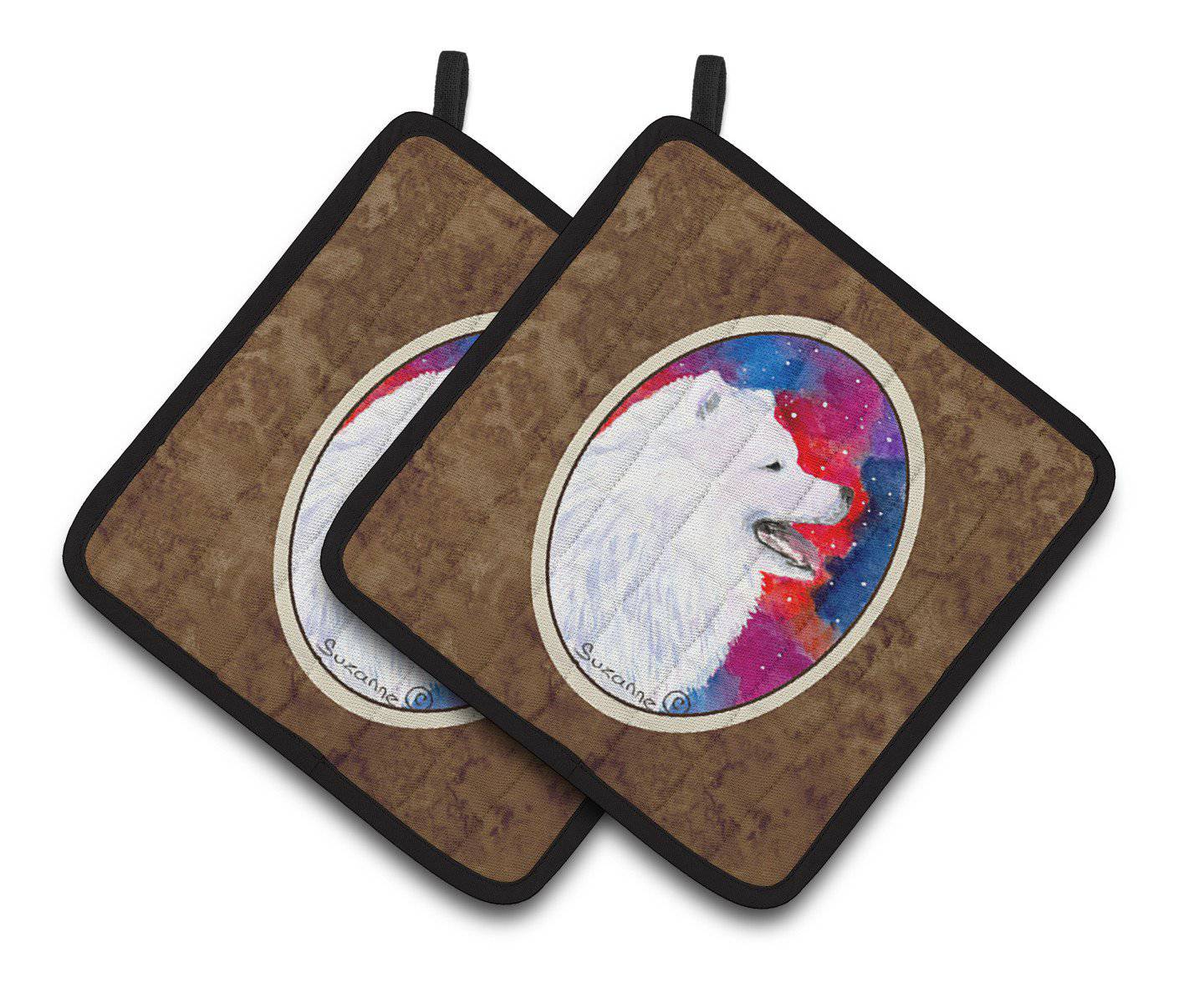Samoyed Pair of Pot Holders SS8752PTHD - the-store.com