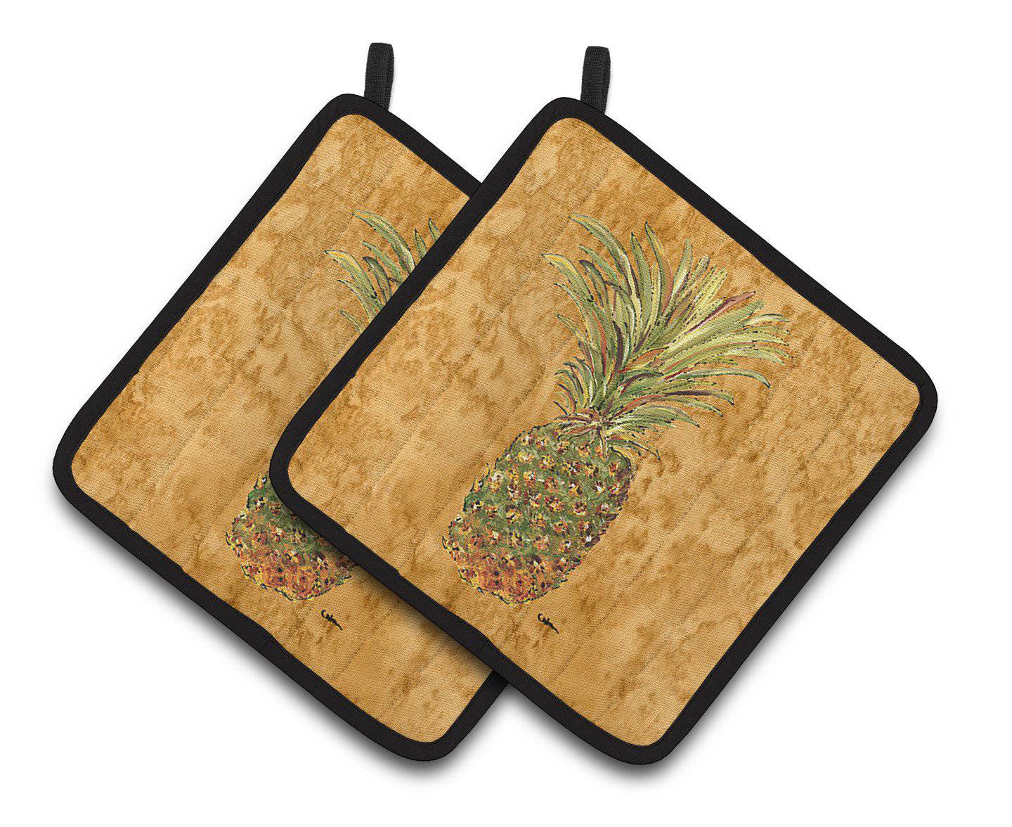 Pineapple Pair of Pot Holders 8654PTHD - the-store.com