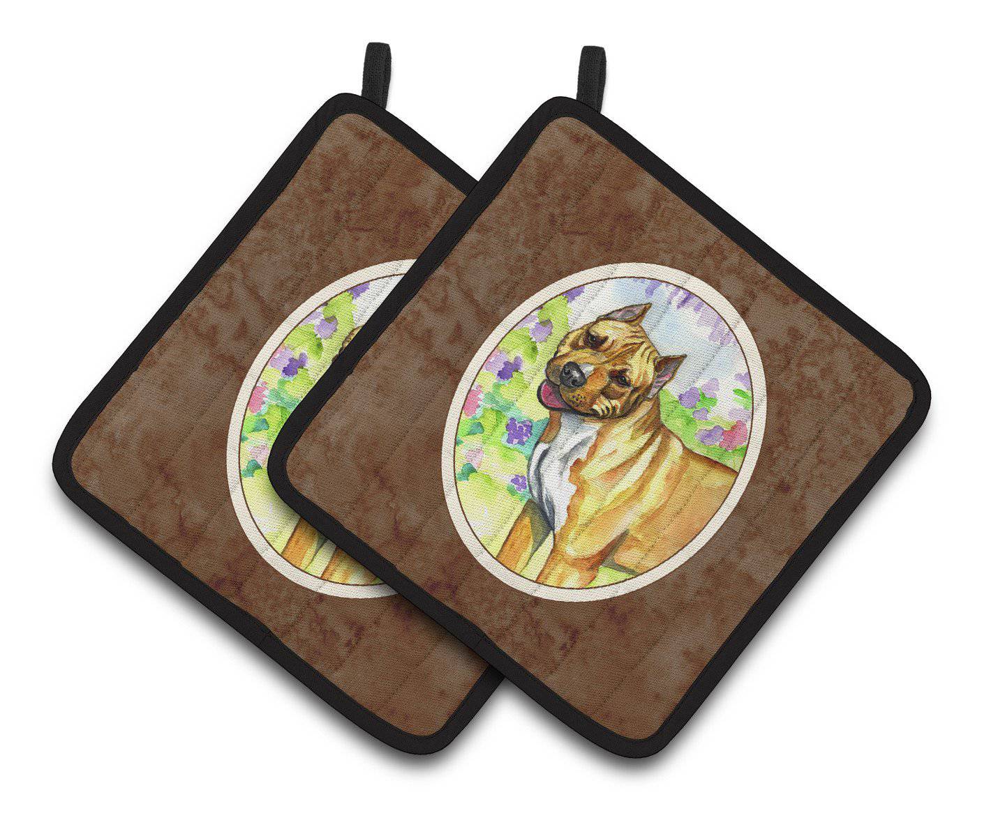 Pit Bull Pair of Pot Holders 7093PTHD - the-store.com
