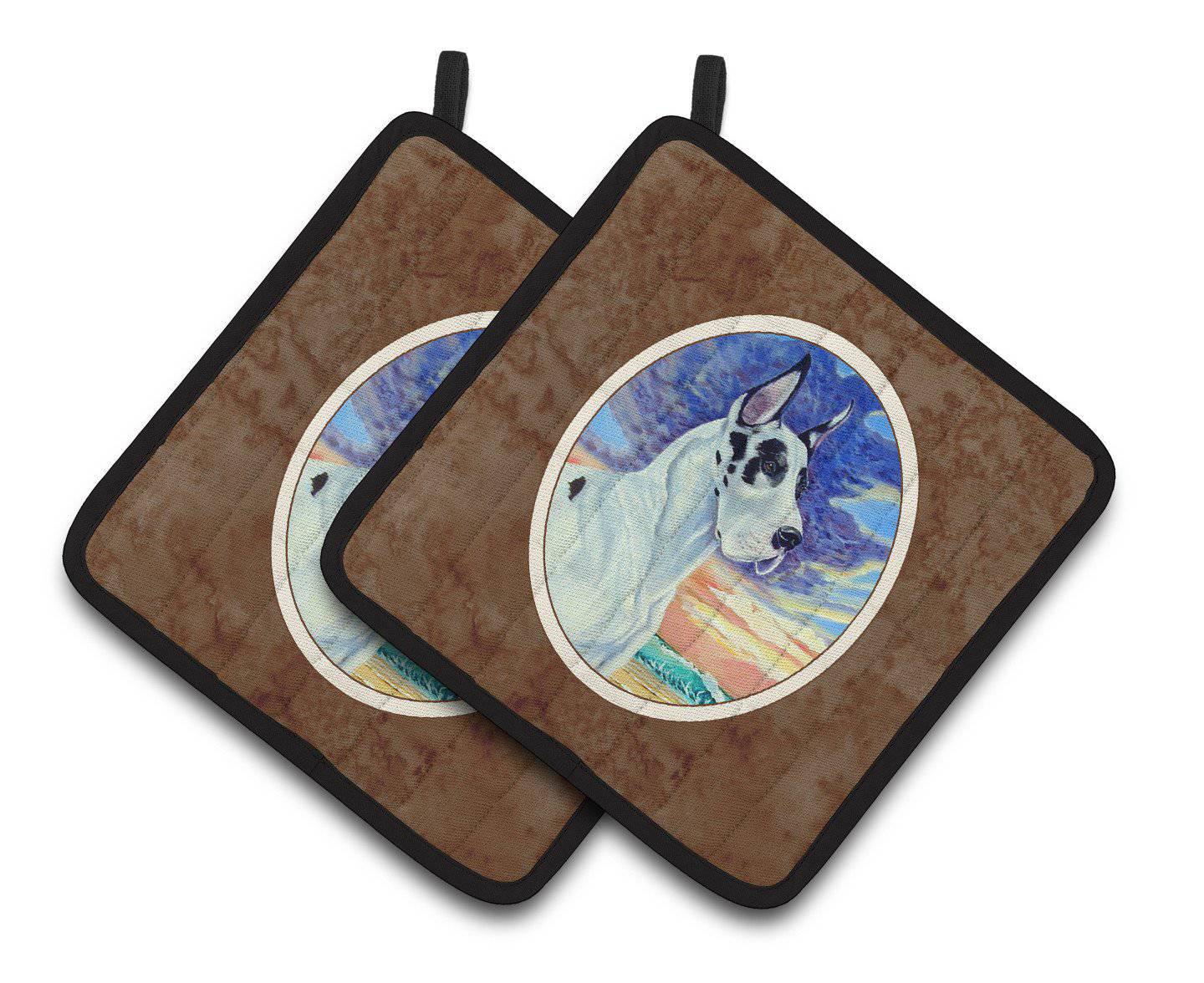Harelquin Great Dane Pair of Pot Holders 7098PTHD - the-store.com