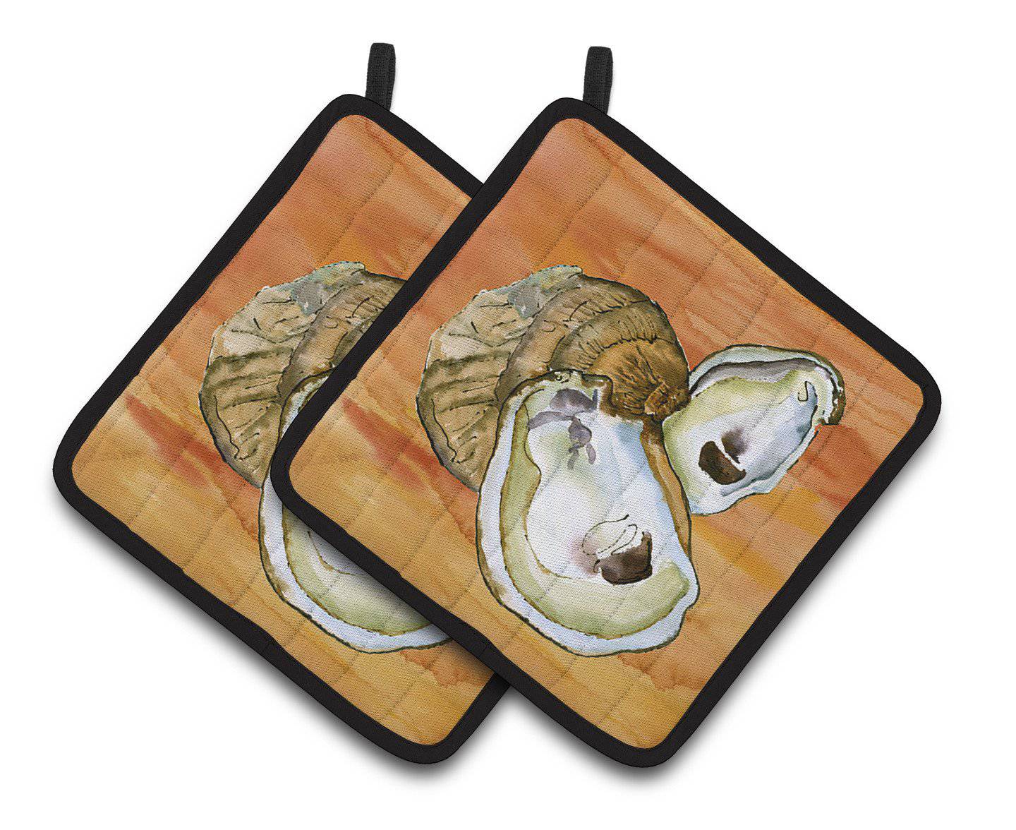 Oyster Pair of Pot Holders 8142PTHD - the-store.com