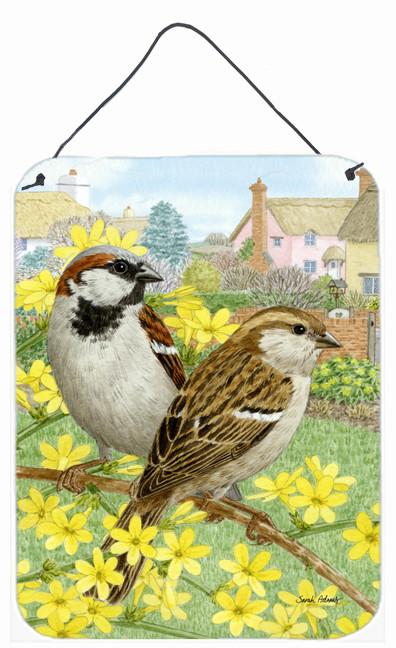 House Sparrows Wall or Door Hanging Prints ASA2091DS1216 by Caroline's Treasures