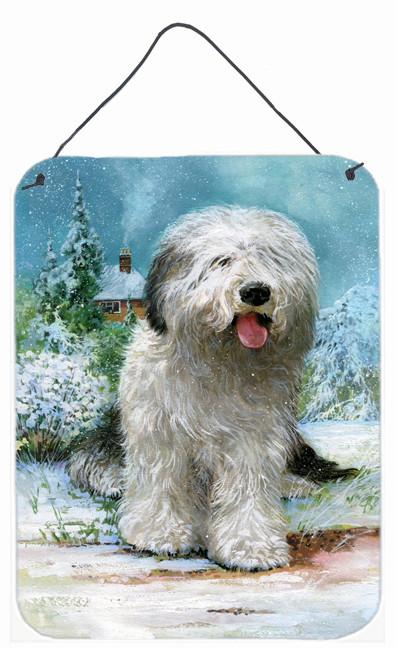 Old English Sheepdog by Don Squires Wall or Door Hanging Prints SDSQ0304DS1216 by Caroline's Treasures