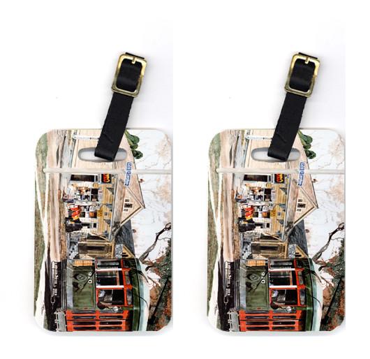 Pair of New Orleans Street Car Luggage Tags by Caroline's Treasures