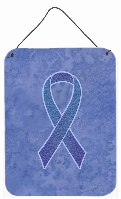 Periwinkle Blue Ribbon for Esophageal and Stomach Cancer Awareness Wall or Door Hanging Prints AN1208DS1216 by Caroline's Treasures