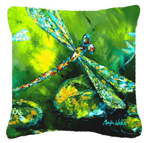 Insect - Dragonfly Summer Flies Canvas Fabric Decorative Pillow MW1128PW1414 by Caroline's Treasures