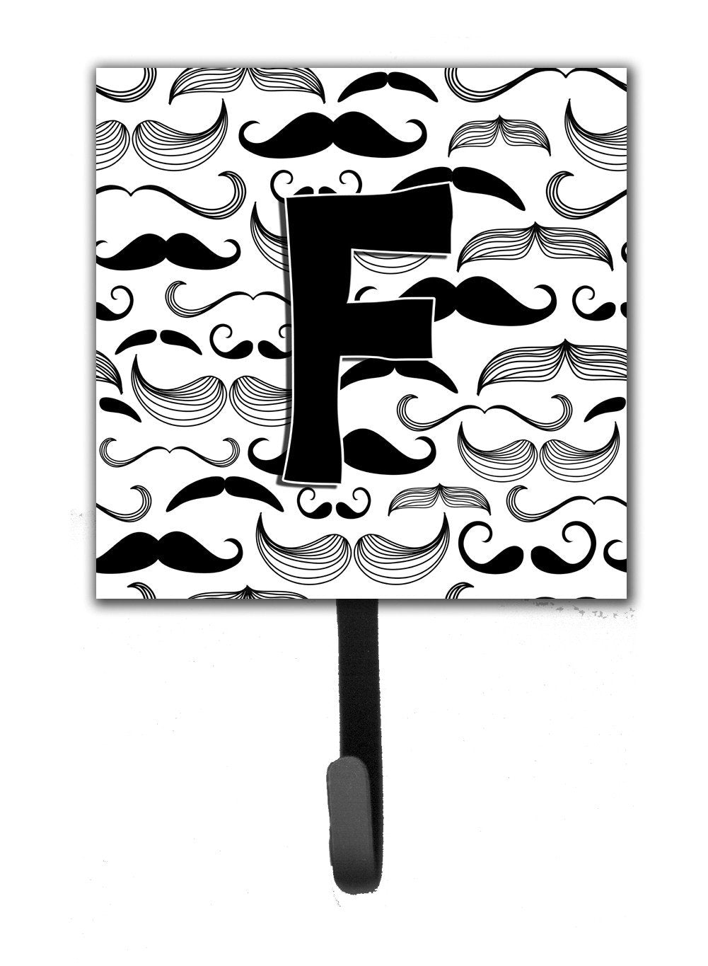 Letter F Moustache Initial Leash or Key Holder CJ2009-FSH4 by Caroline's Treasures