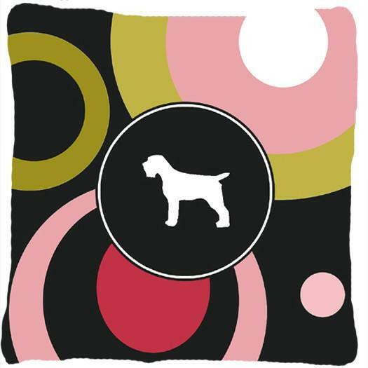 Wirehair Pointing Griffon Decorative   Canvas Fabric Pillow by Caroline's Treasures