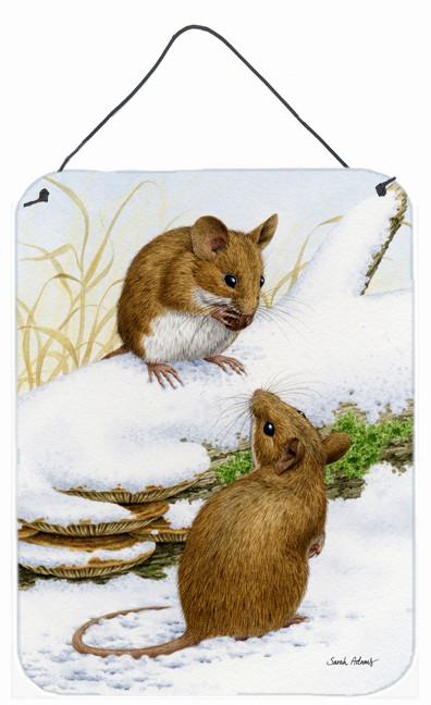 Wood Mice Wood Mouse Wall or Door Hanging Prints ASA2027DS1216 by Caroline's Treasures