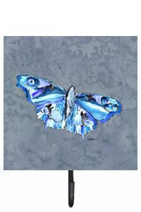Butterfly on Gray Leash or Key Holder by Caroline's Treasures