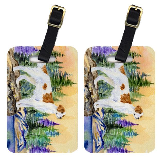 Pair of 2 Setter Luggage Tags by Caroline's Treasures