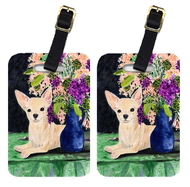 Pair of 2 Chihuahua Luggage Tags by Caroline's Treasures