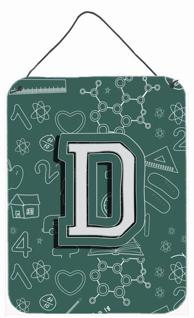 Letter D Back to School Initial Wall or Door Hanging Prints CJ2010-DDS1216 by Caroline's Treasures