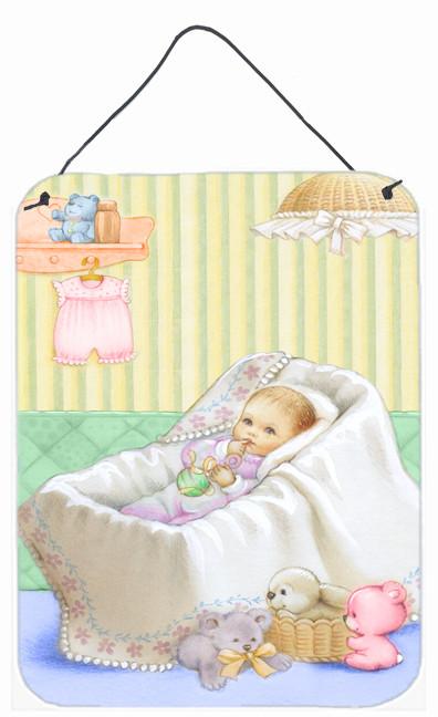 New Baby in Crib Wall or Door Hanging Prints APH7093DS1216 by Caroline's Treasures