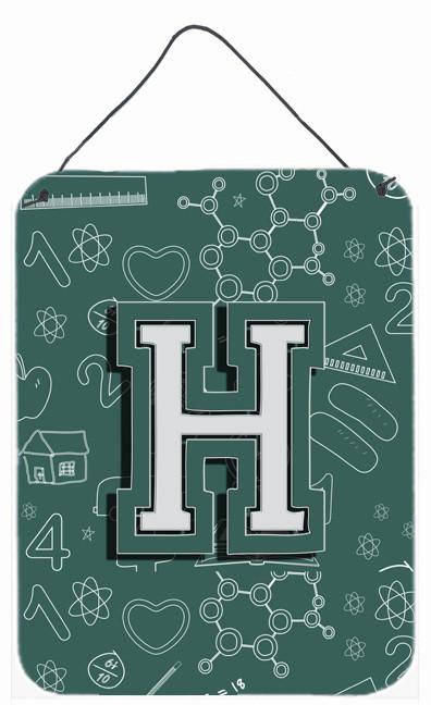 Letter H Back to School Initial Wall or Door Hanging Prints CJ2010-HDS1216 by Caroline's Treasures