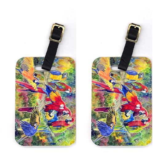 Pair of Parrot Luggage Tags by Caroline's Treasures