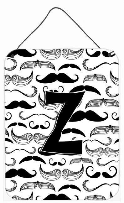 Letter Z Moustache Initial Wall or Door Hanging Prints CJ2009-ZDS1216 by Caroline's Treasures