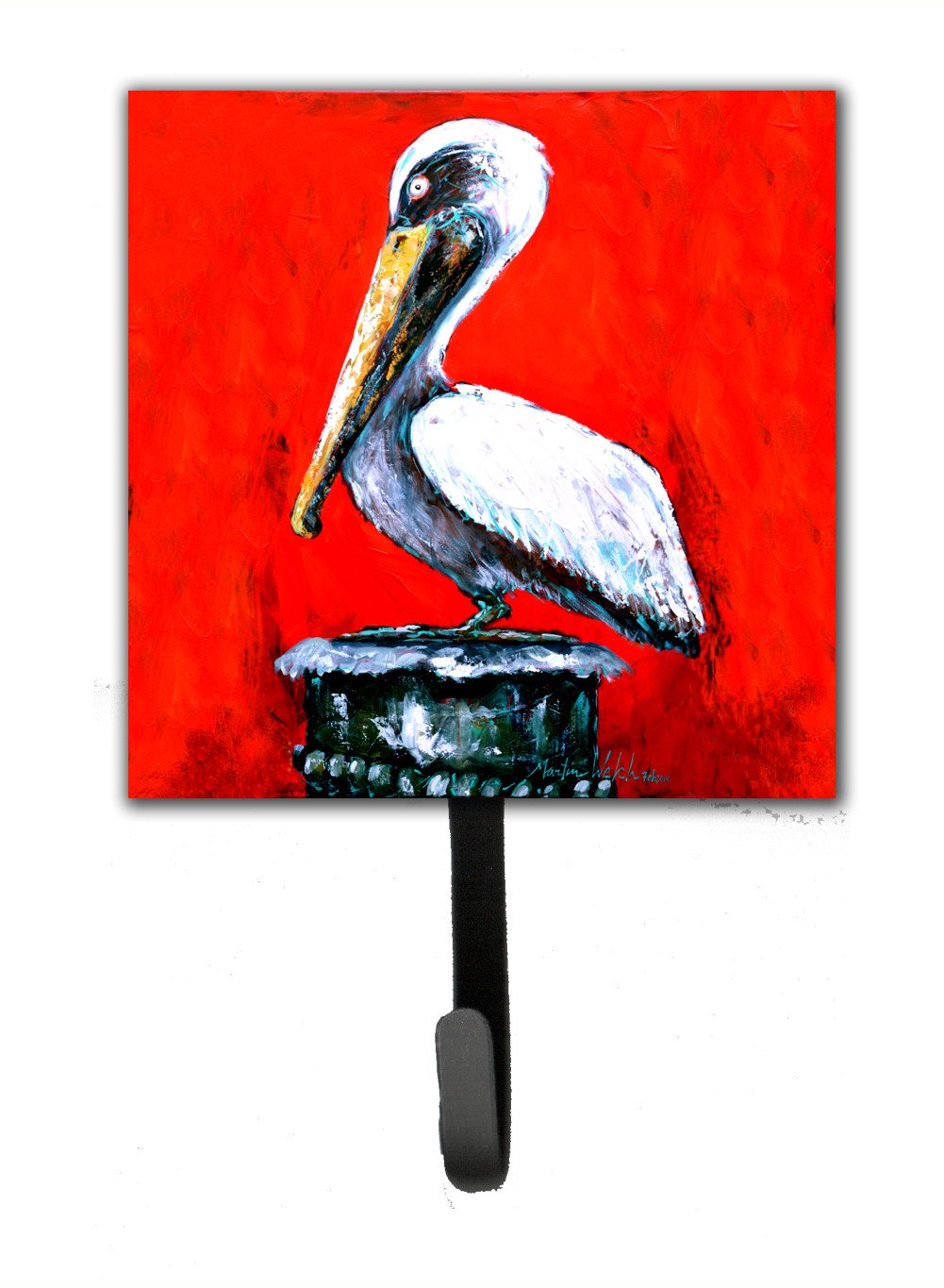 Bird - Pelican Red Dawn Leash or Key Holder by Caroline's Treasures