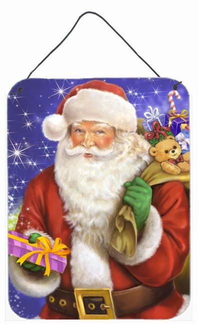Christmas Santa Claus Ready to Work Wall or Door Hanging Prints APH7595DS1216 by Caroline's Treasures