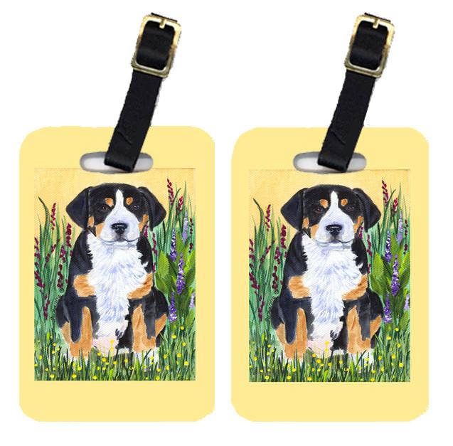Pair of 2 Greater Swiss Mountain Dog Luggage Tags by Caroline's Treasures
