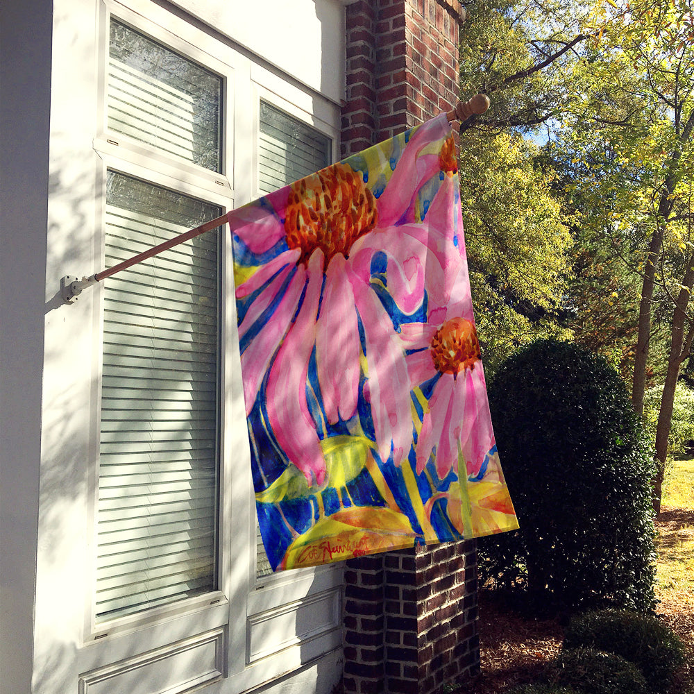 Flower - Coneflower Flag Canvas House Size