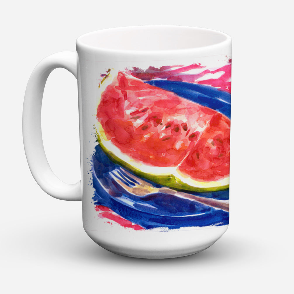 Watermelon Dishwasher Safe Microwavable Ceramic Coffee Mug 15 ounce 6028CM15