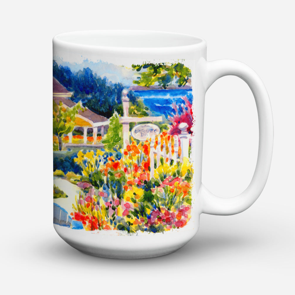 Seaside Beach Cottage Dishwasher Safe Microwavable Ceramic Coffee Mug 15 ounce 6032CM15