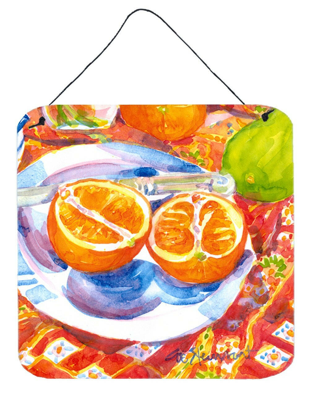 Florida Oranges Sliced for breakfast  Wall or Door Hanging Prints by Caroline's Treasures