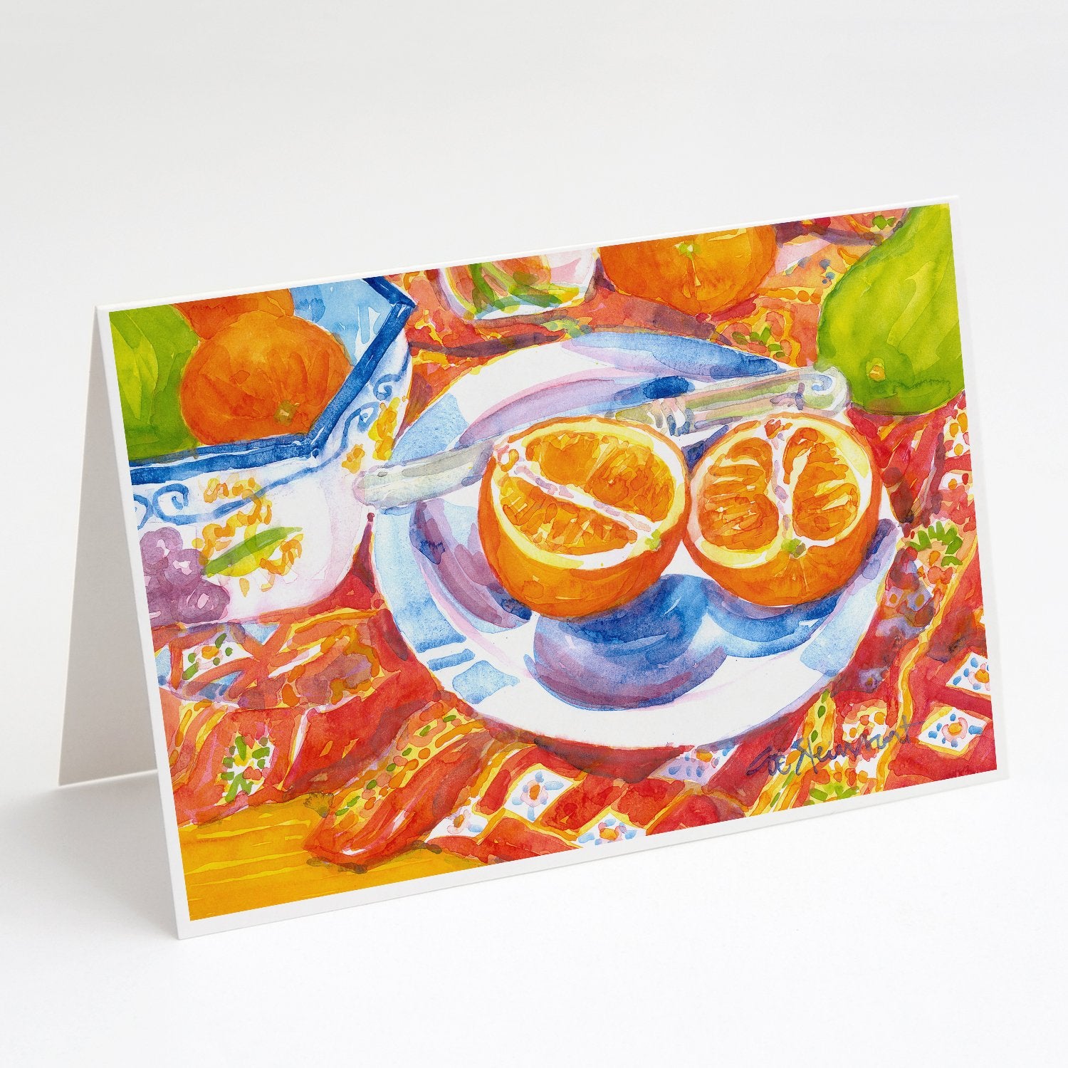 Buy this Florida Oranges Sliced for breakfast Greeting Cards and Envelopes Pack of 8