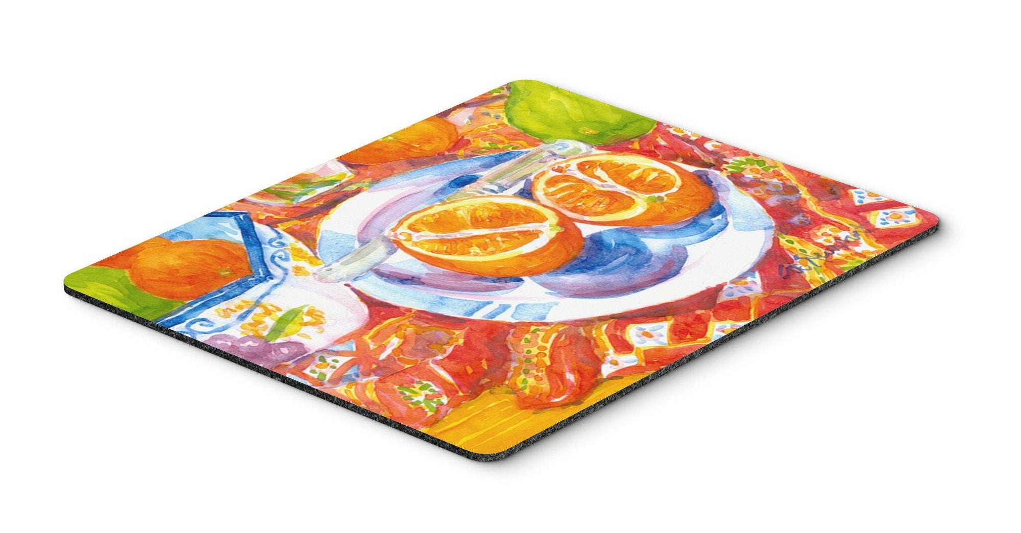 Florida Oranges Sliced for breakfast  Mouse pad, hot pad, or trivet by Caroline's Treasures