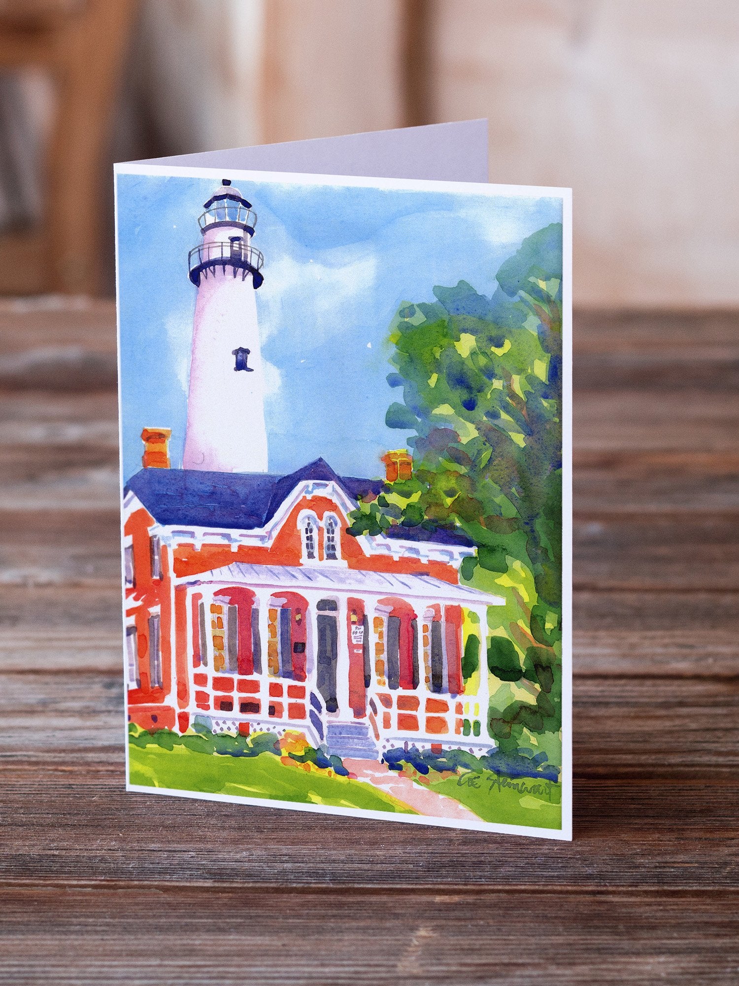 Lighthouse Greeting Cards and Envelopes Pack of 8 - the-store.com