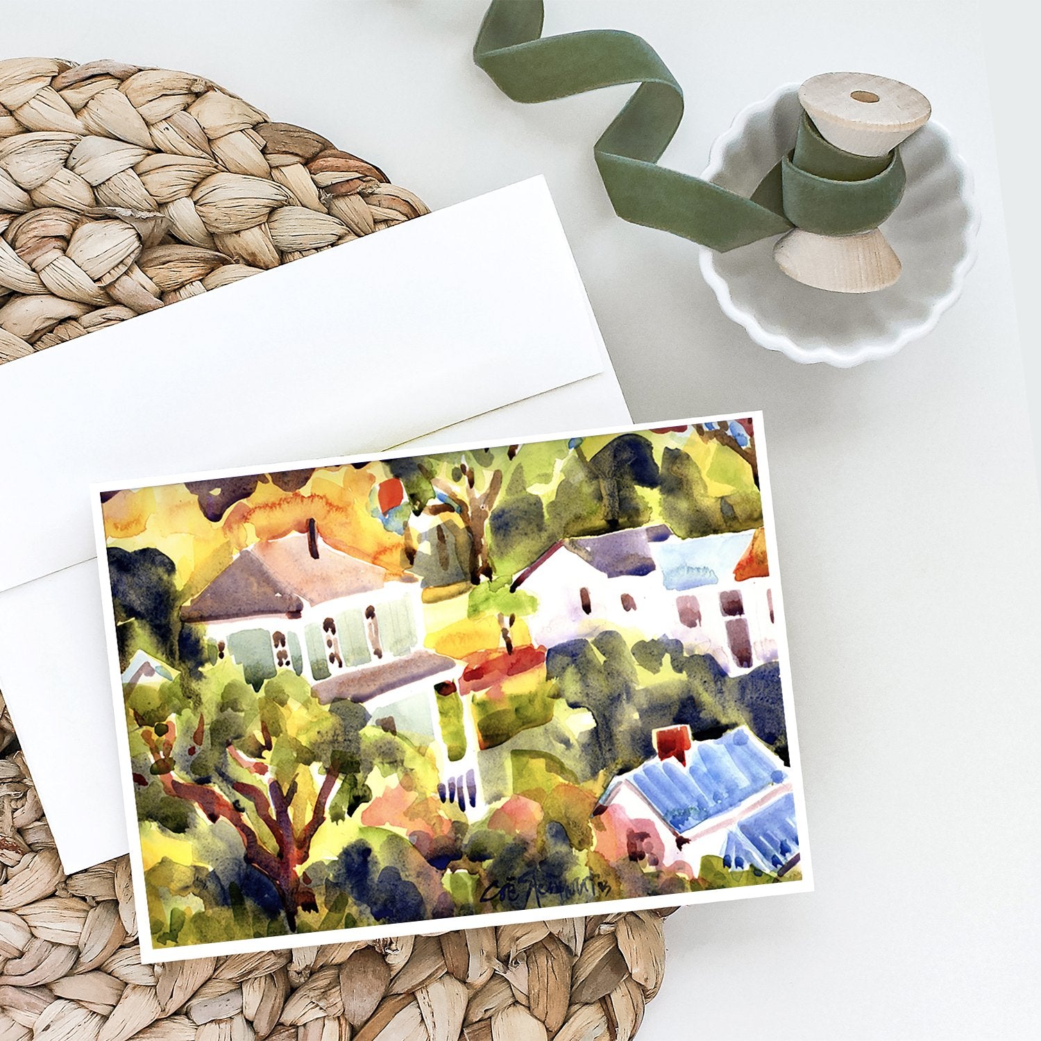 Buy this Houses Greeting Cards and Envelopes Pack of 8