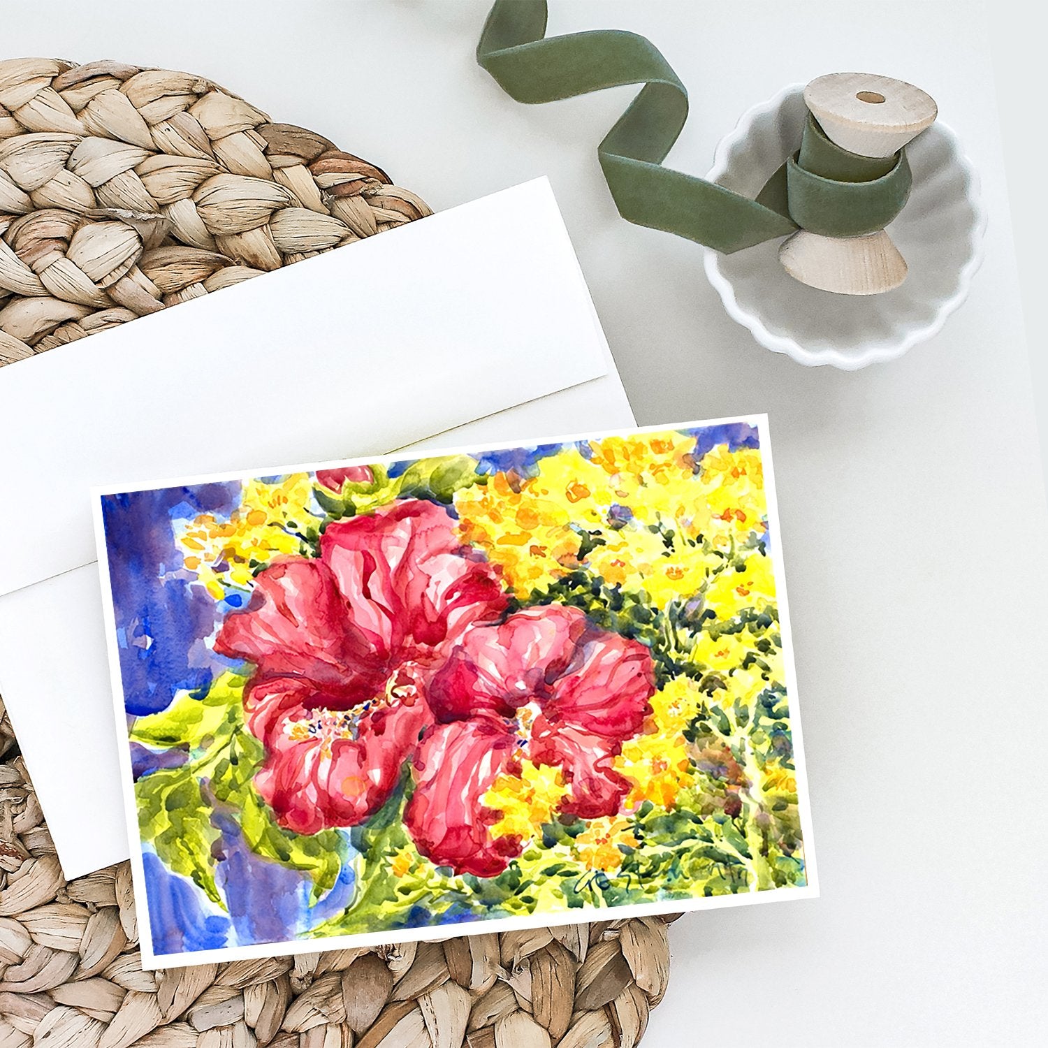 Buy this Flower - Hibiscus Greeting Cards and Envelopes Pack of 8