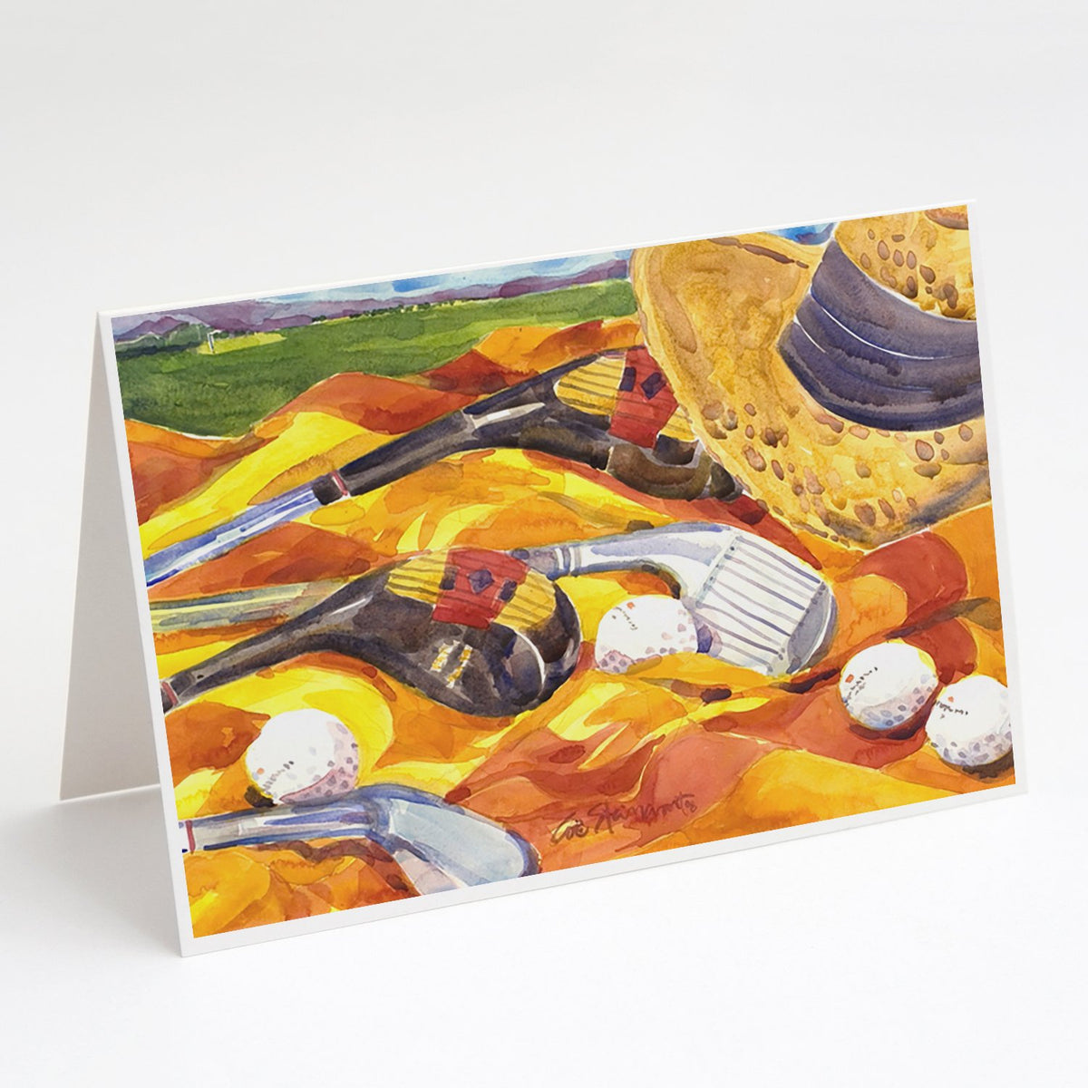 Buy this Golf Clubs Golfer Greeting Cards and Envelopes Pack of 8