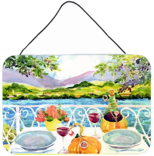 Afternoon of Grape Delights Wine Wall or Door Hanging Prints 6139DS812 by Caroline's Treasures