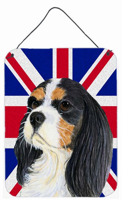 Cavalier Spaniel with English Union Jack British Flag Wall or Door Hanging Prints LH9476DS1216 by Caroline's Treasures