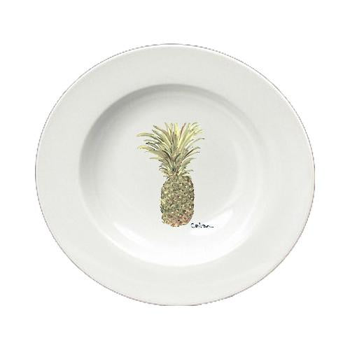 Pineapple  Ceramic - Bowl Round 8.25 inch 8654-SBW by Caroline's Treasures