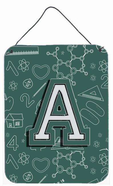 Letter A Back to School Initial Wall or Door Hanging Prints CJ2010-ADS1216 by Caroline's Treasures