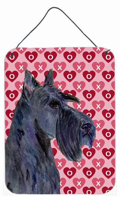 Scottish Terrier Hearts Love and Valentine's Day Wall or Door Hanging Prints by Caroline's Treasures