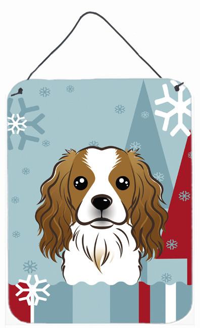 Winter Holiday Cavalier Spaniel Wall or Door Hanging Prints BB1720DS1216 by Caroline's Treasures
