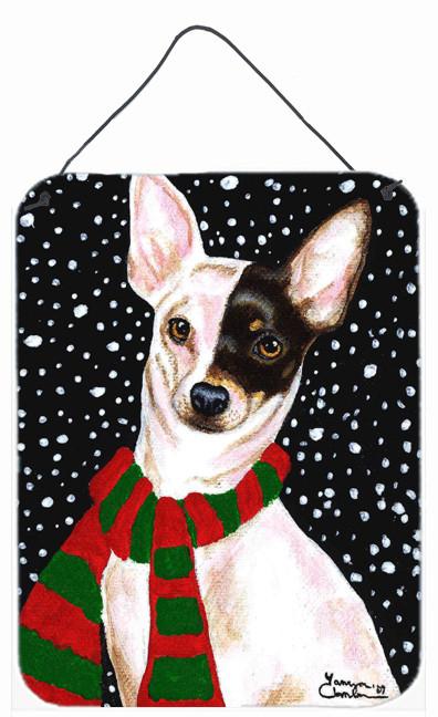 Snowy Chihuahua Wall or Door Hanging Prints AMB1170DS1216 by Caroline's Treasures